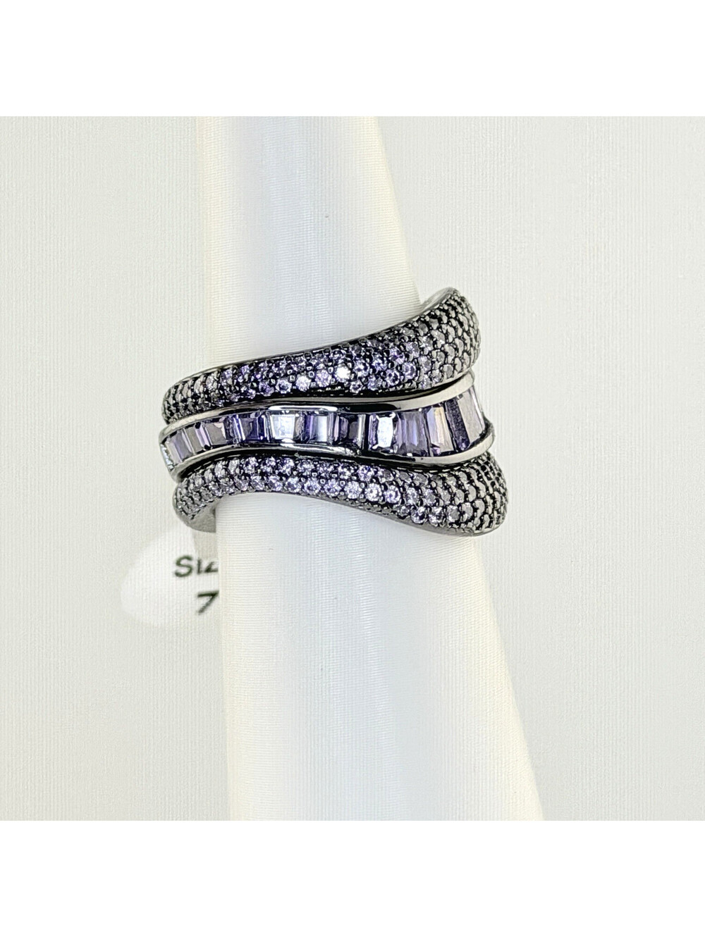 Bomb Party Sirens Rare Unicorn Sz 7 "Haunting Tide" Amethyst on Hematite RG54208